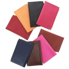 ...KARL LOVEN Wallet Grey Card Leather Car Paper Pouch Driving License ID Insurance, Red 2 flaps, Transport card holder