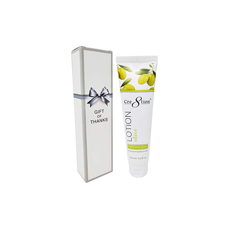 Cre8tion Premium Hand and Body Lotion, Made in Korea (Olive)