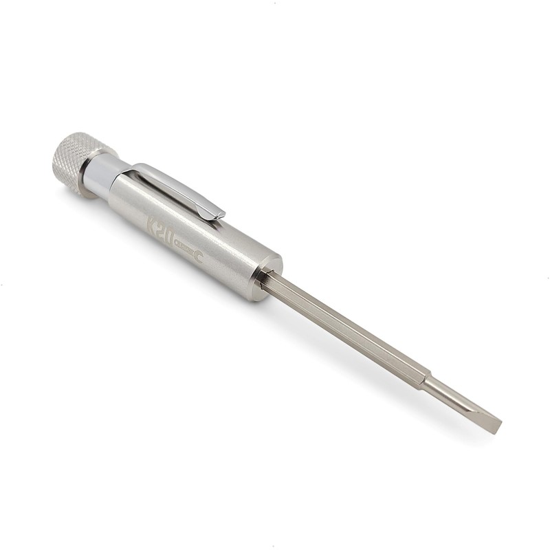 Pocket Screwdriver with Clip and Magnet - Phillips and Slotted-Flat
