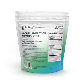 Sports Hydration Electrolytes with Pink Himalayan Sea Salt - Raspberry Lemon - 30 Servings Supplement Dietary Healthcare Fitness