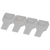 4Pcs U Shape Casters Door Stopper Anti Sliding Furniture Wheels