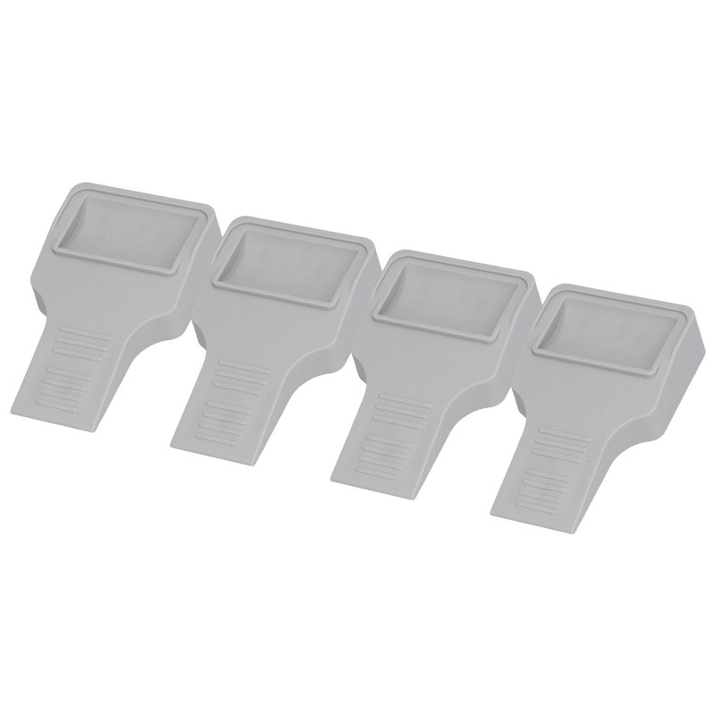 4Pcs U Shape Casters Door Stopper Anti Sliding Furniture Wheels