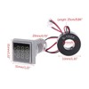 Tiardey LED Display Voltmeter 22mm Square Dual Display Panel Voltmeter
