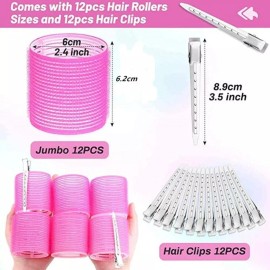 generic A 12 Unidades De Rizadores De Pelo Jumbo Con Agarre