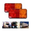 2Pcs 12V 10LED Waterproof Truck Trailer Truck Tail Light Car