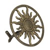 Bronze Finish Cast Iron Sun Wall Mounted Hanging Garden Hose