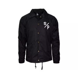 Suavecito Men's Suavecito Pomade Santa Ana Black Windbreaker (S, M, L, XL, 2XL, 3XL, 4XL) - 2XL