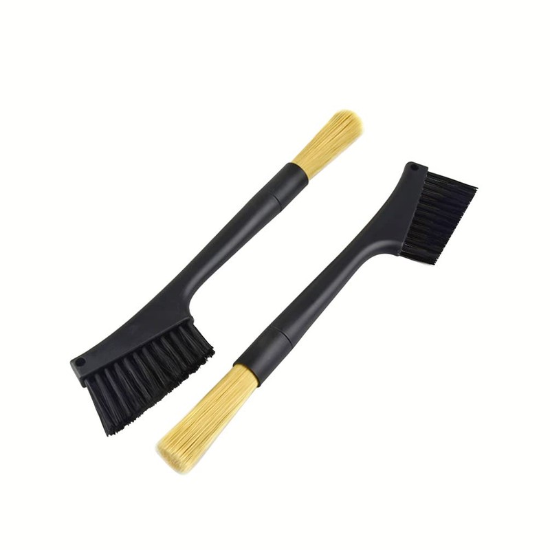ADBZEN Coffee Cleaning Brush Removable Dual Purpose Dusting Coffee Brush