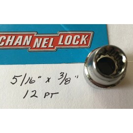 CHANNELLOCK 5/16" x 3/8" DR  STANDARD  SOCKET  12 Point Free USA Shipping