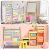48 PCS Rolling Cart Labels Preppy Drawer Rolling Storage Cart