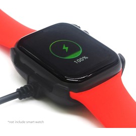 Black Charging Cable Charger Cord for HW22 Smartwatch Intelligent Watch Magnetic Charger Dock Holder Stand USB Chargeable Charging Cable Smartwatch Accessories Adapter Cables and Chargers (30cm)