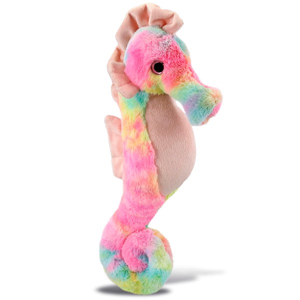 DolliBu Rainbow Seahorse Stuffed Animal - Super Soft Stuffed Animals