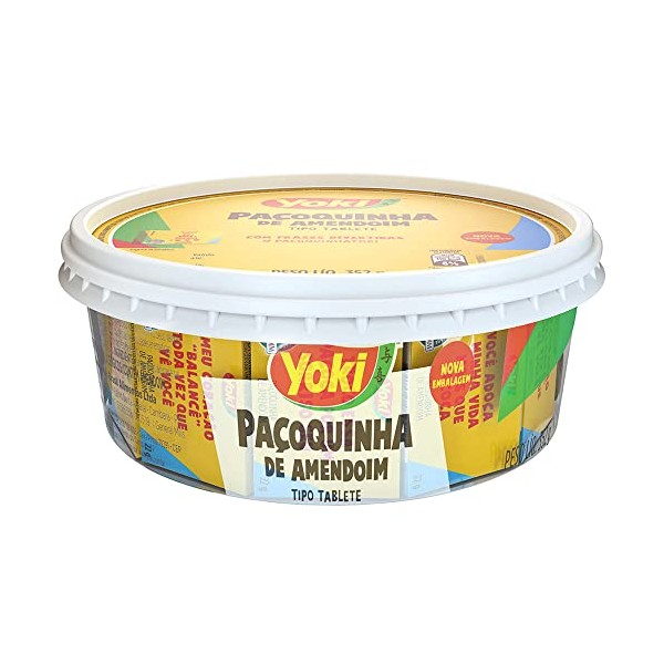 Paçoca de Amendoim Brasileira em Tabletes com 16 unidades (Paçoquinha)