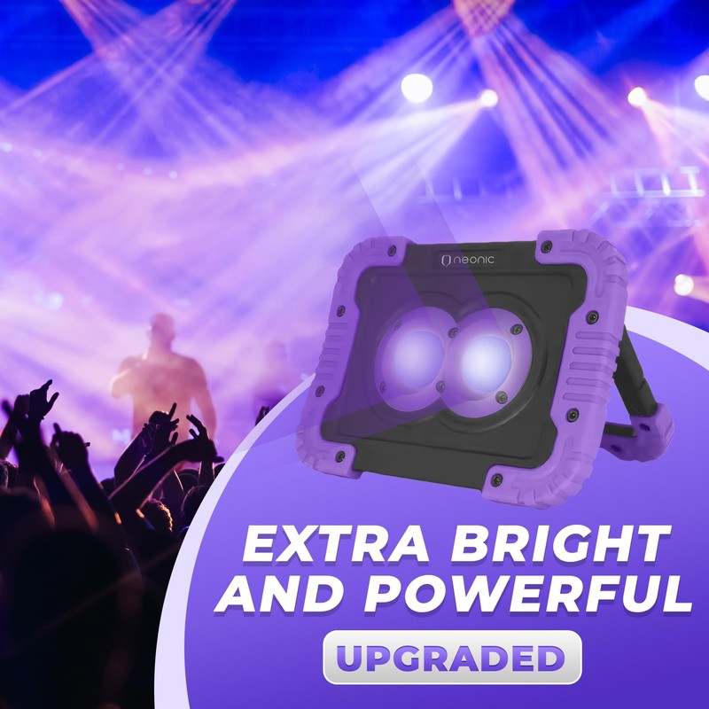 Neonic Rechargeable UV LED Black Light, Newer Model, 2 Pack