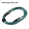 1/4 Inch Audio Instrument Cable 10ft Noise Reduction Dual Straight