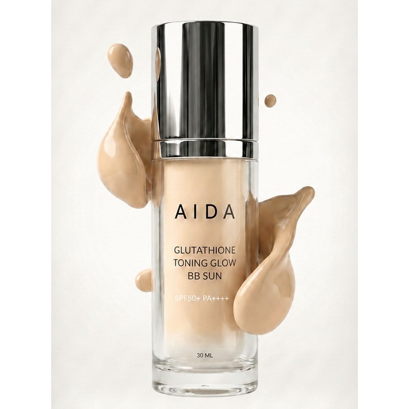 Aida [파데프리/들뜸제로] 글루타치온 토닝 글로우 비비 선 30ml [Padefri/No Lifting]