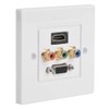 VBESTLIFE Distribution and Organization Multimedia Wall Plates Socket Panel, Composite