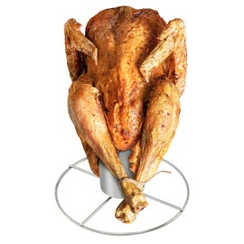 com-four® Stainless Steel Chicken Roaster with Aroma Container