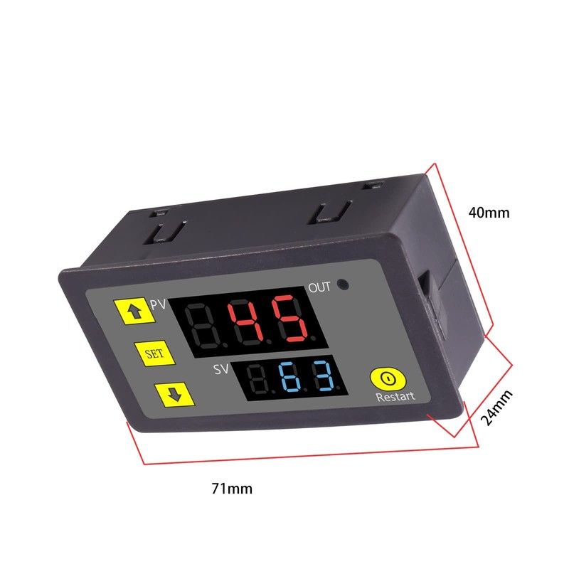 AITIAO 2Pcs Timer Delay Relay DC 24V 20A Relay Module