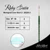 Silver Brush Series 2522S Ruby Satin Monogram Liner Brush with