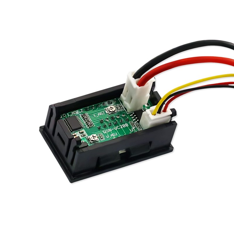 DaFuRui 2Pack Dual Display Volt Amp Meter DC Voltmeter Ammeter