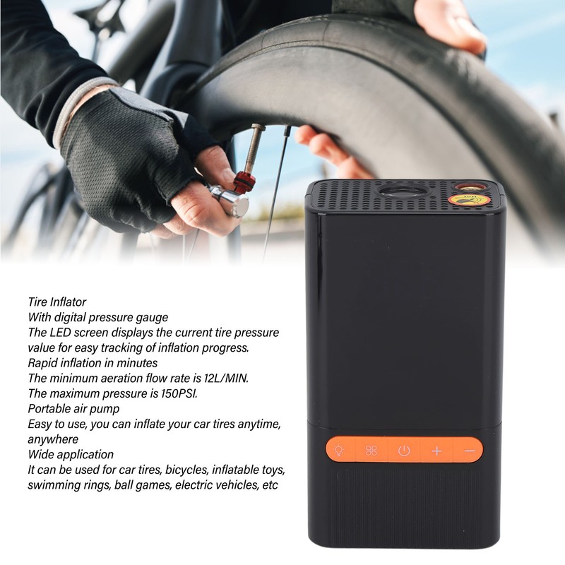 Tire Inflator Portable Air Compressor with Digital Tire Pressure Gauge