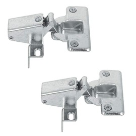 Gedotec Caravan Hinge Flap Hinge for Straight Flaps - H10599 | Up-Top Hinge with Angle Screw Plate | Furniture Hinge for Screwing | Pack of 2 - Short Arm Hinge for Lug Stop