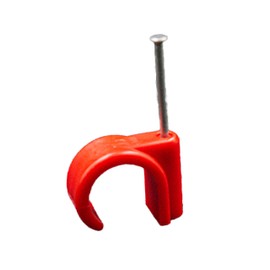 Talon - Nail-in Pipe Clip, 22mm - Premium Grade Polypropylene - Pack of 20 - for Home Improvement, Plumbing, Gas Pipes, Hot Water Pipe - Holds a Metal, Copper, Plastic, or PVC Pipe - Red