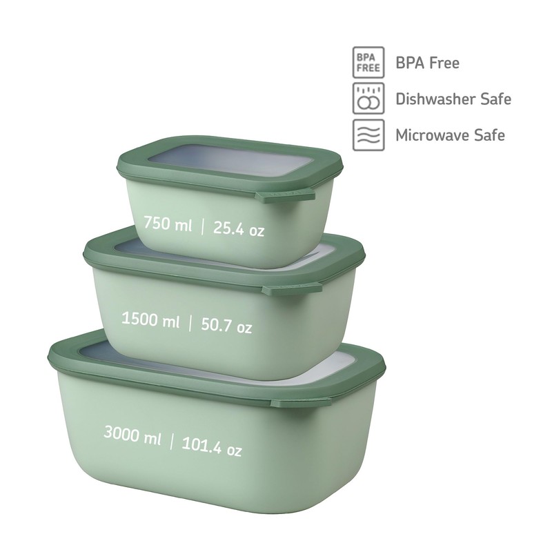 Mepal Multi bowl Cirqula rectangular 3000 ml / 101 oz