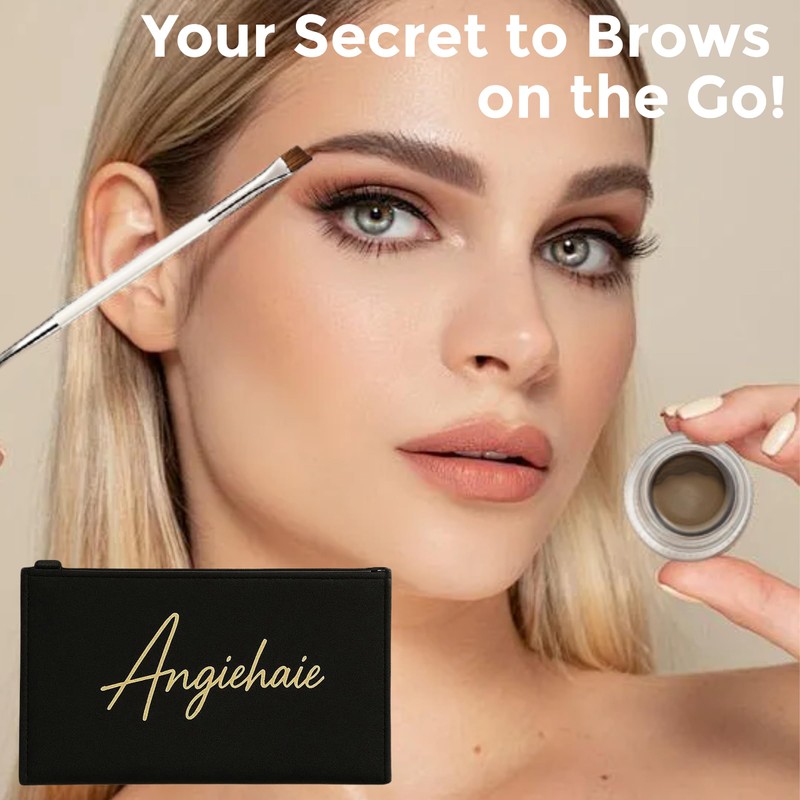 Eyebrow Stamp Stencil Kit for Women Auburn, Waterproof & Smudge-Proof