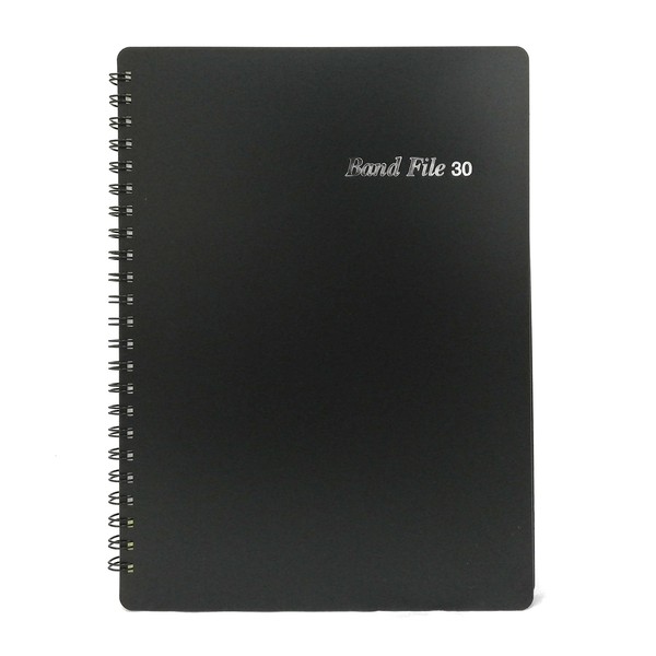 Yoshizawa BF1115-01 PEACOCK Band File Ring Type 30 Black