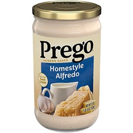Prego Homestyle Alfredo Pasta Sauce, 22 oz Jar (Pack of 6)