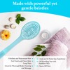 DecorRack Bath Brush with Bristles, Long Handle for Exfoliating Back,