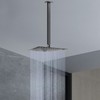 HarJue Ceiling Mounted Shower Arm, Rain Shower Square Extension Arm