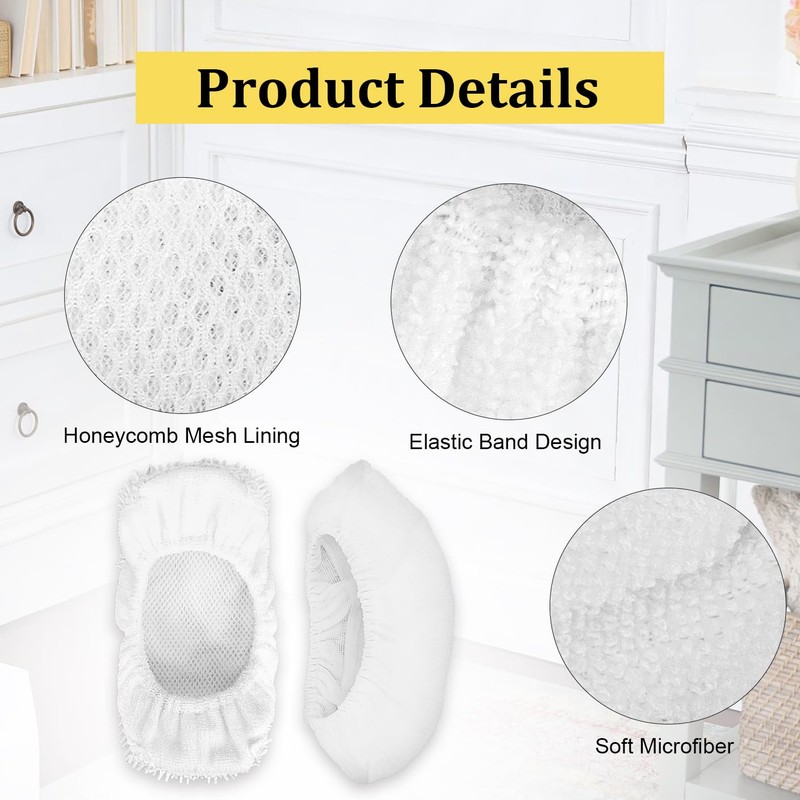 Microfiber Steam Mop Pads Replacement Compatible with Oreck Steam Mop