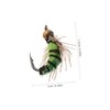 CORHAD 10pcs High-Realism Bionic Fishing Hooks for Bass and Trout