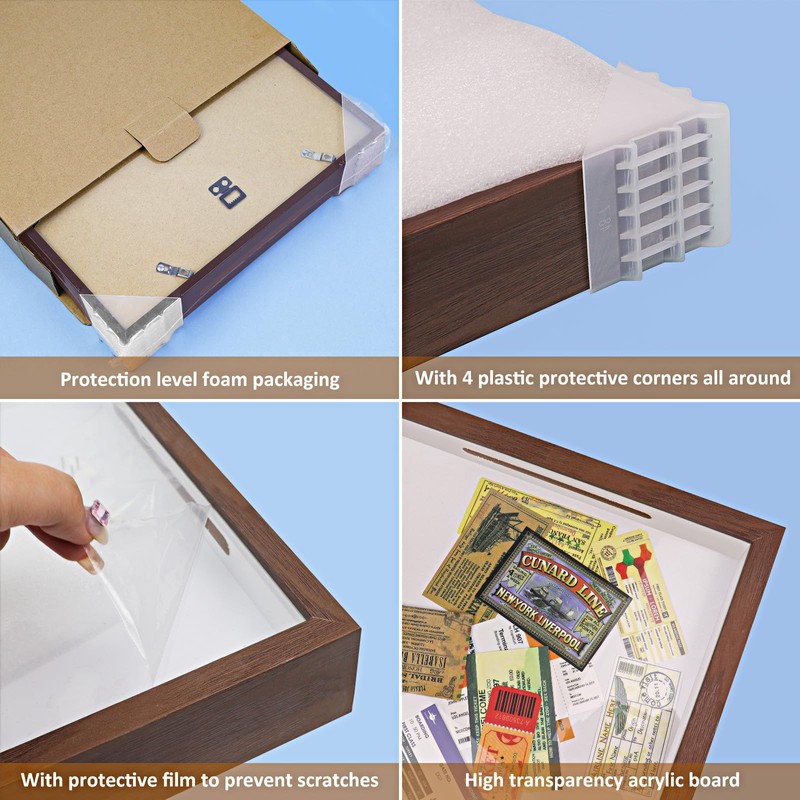 ZEEYUAN Adventure Archive Box 12x12inch Adventure Box for Travel Life