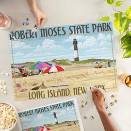 Lantern Press 1000 Piece Jigsaw Puzzle, Robert Moses State Park, Long Island, New York