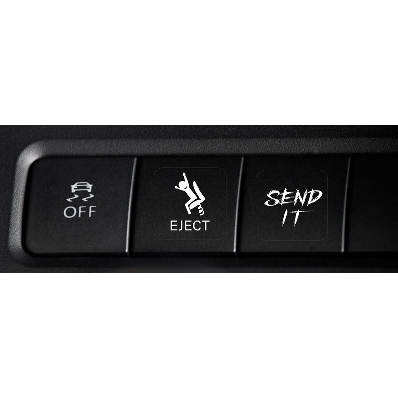 Novelty Stickers for Car or Truck Unused Buttons - Interior
