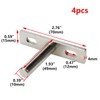 Antrader 4 Piece Floating Shelf Brackets, 2" Concealed Hidden Shelf