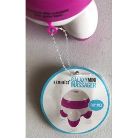 HoMedics Galaxy Mini Massager Hand Held Battery Operated Pink Tripod Style