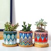 4x Round Bamboo Wooden Coaster Tea Coffee Drink Holders Pallet