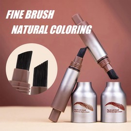 Microblading Eyebrow Pen – Glossier Brow Flick, 4D Eyebrow Pencil with Angled Brush & Dip, Waterproof & Long Lasting, Quick Drying Liquid Brow Brush for Women