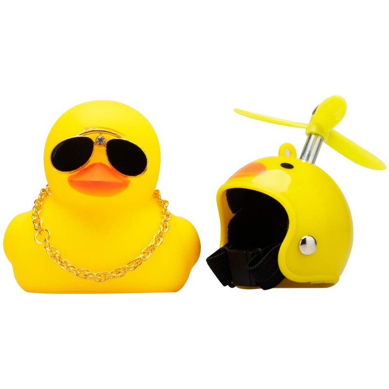 wonuu Rubber Duck Car Decorations Cute Yellow Duck Car Dashboard