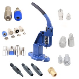 Leather Hand Press Machine kit for Setting Rivets, Eyelets and snap Buttons