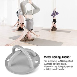 Ejoyous Yoga Ceiling Hooks, Metal Ceiling Wall Mount Anchor for Suspension Straps Strength Training Bracket with Fittings, Suspension Strap Trainer for Resistance Bands Bodyweight Strength Training