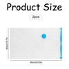 Rumyve 2pcs Vacuum Storage Bags,Space Saver Bags,Large Vacuum Storage Bag,Compressed
