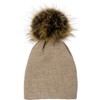 styleBREAKER 04024181 Unisex Warm Plain Knitted Bobble Hat with Prong