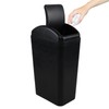 Knifefish Slim Plastic Trash Can with Swing Top, 3.5 Gallon