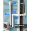 Toutgood 4'' 23Ft Mini Split Line Set Cover Kit for